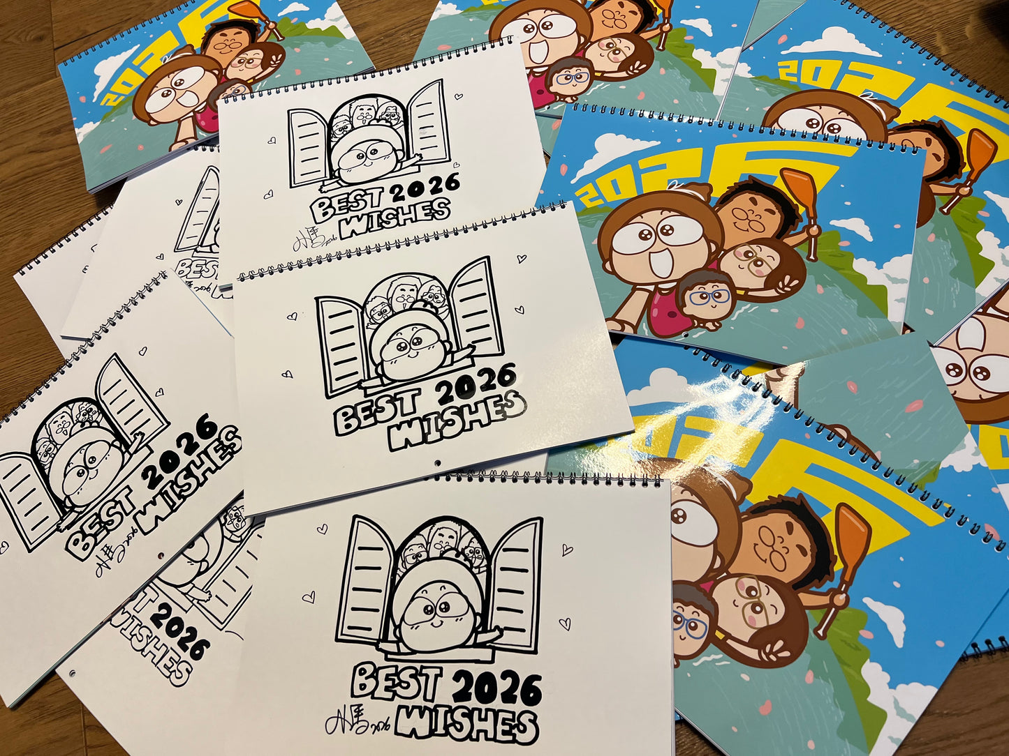 2026 月曆 (英國＋香港假期，掛牆版) 英國寄出