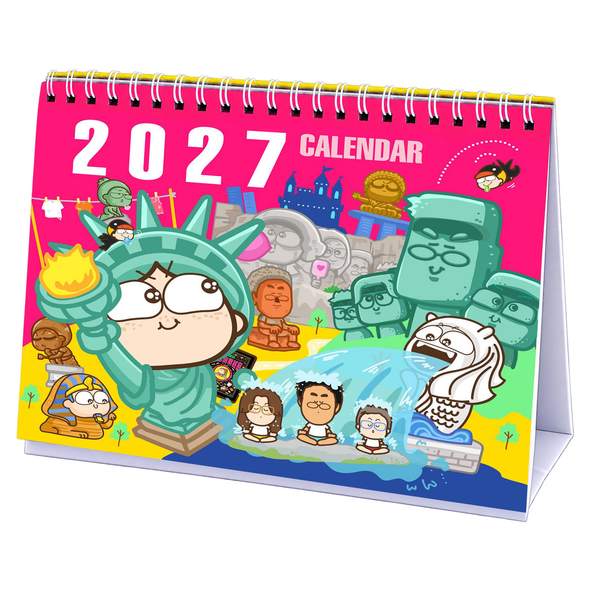 2027 香港假期 ： 座檯曆 （預訂）(香港寄出）