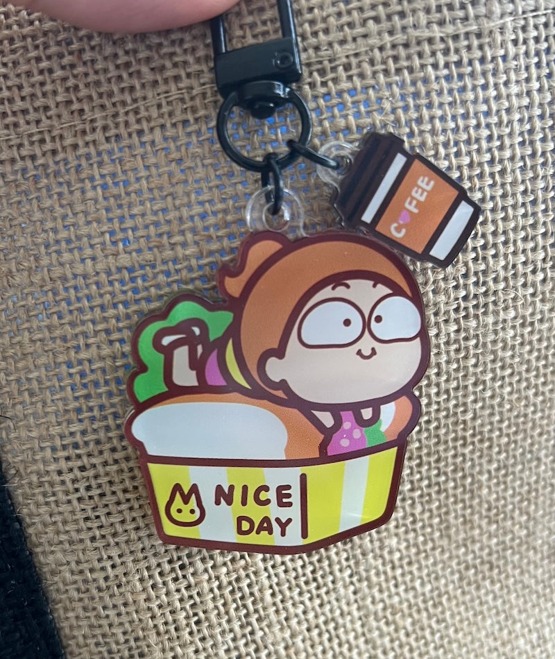 Nice Day 三文治鎖匙扣