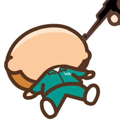 Sticker- 墨魚遊戲2 Cuttlefish game 2