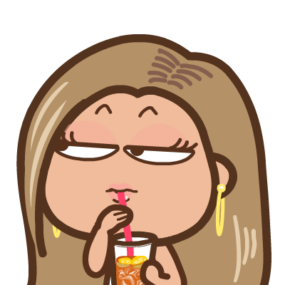 Sticker- Roll eyes girl