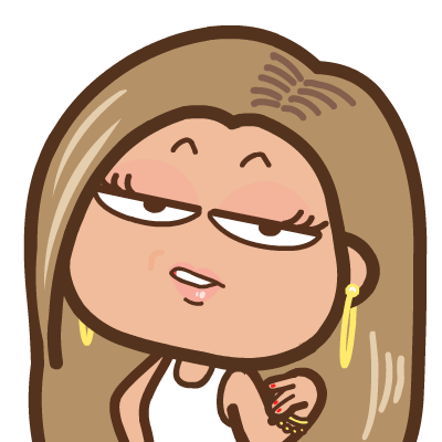 Sticker- Roll eyes girl