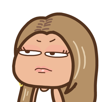 Sticker- Roll eyes girl