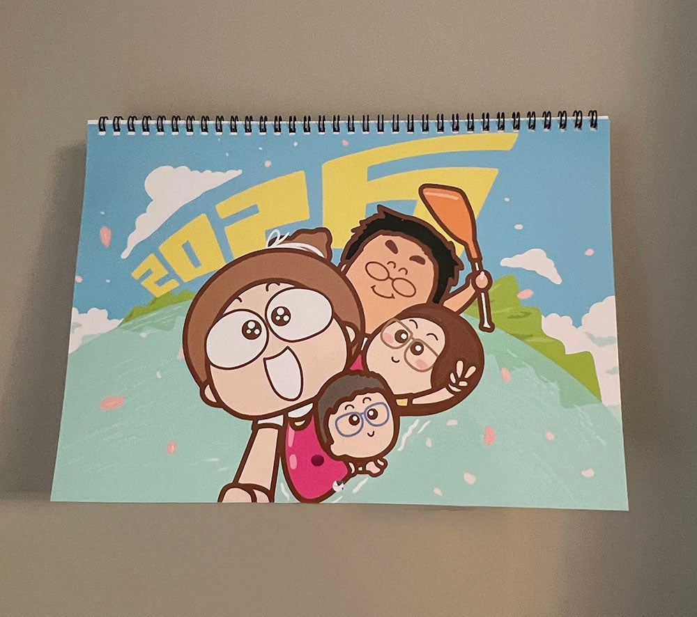 2026 月曆 (英國＋香港假期，掛牆版) 英國寄出